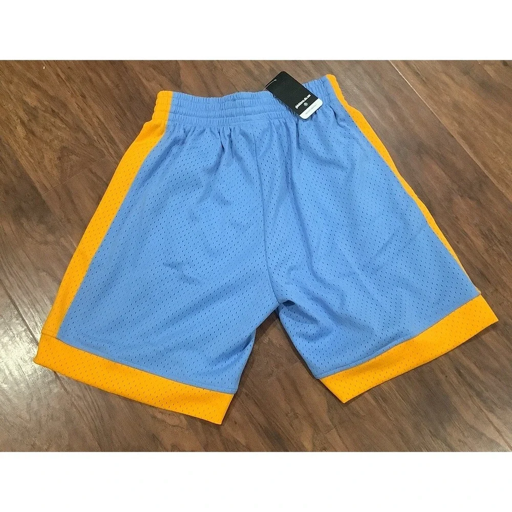 Mitchell & Ness Men's NBA Swingman Shorts Los Angeles Lakers 2001 Retail $80